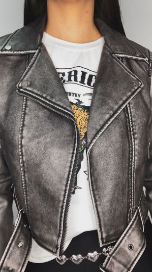 Imagem de Jaqueta Biker Washed Black